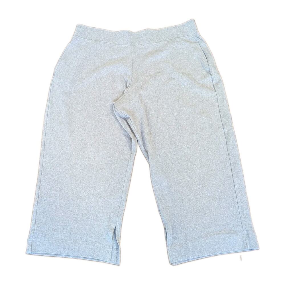 Pact Organic Cotton Pants Women's Size 3XL Beige Wide Leg Pull On Airplane Comfy